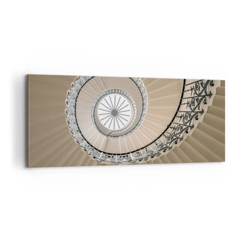 Bild auf Leinwand - Leinwandbild - Im Inneren der Muschel - 100x40 cm