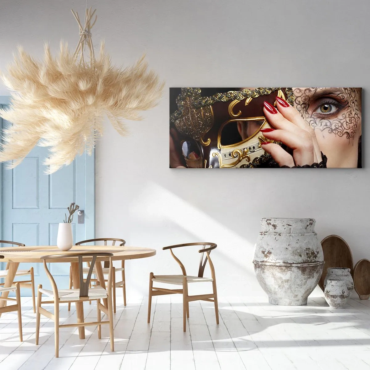 Bild auf Leinwand - Leinwandbild - Meine Welt ist barock - 90x30 cm