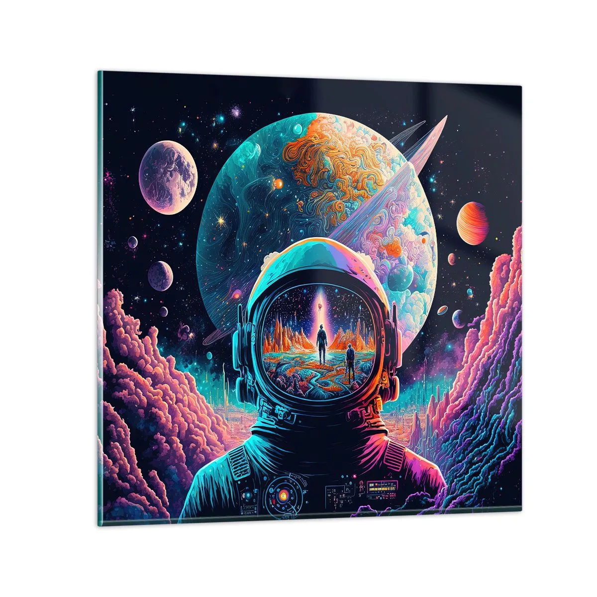 Glasbild - Bild auf glas - Philosophen haben nicht davon geträumt - 60x60 cm