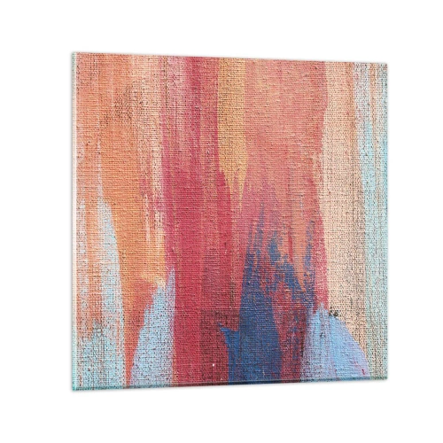 Glasbild - Bild auf glas - Renne den Regenbogen hinunter - 30x30 cm