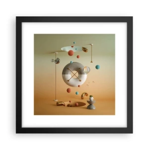 Poster in einem schwarzem Rahmen - Alles kann passieren - 30x30 cm