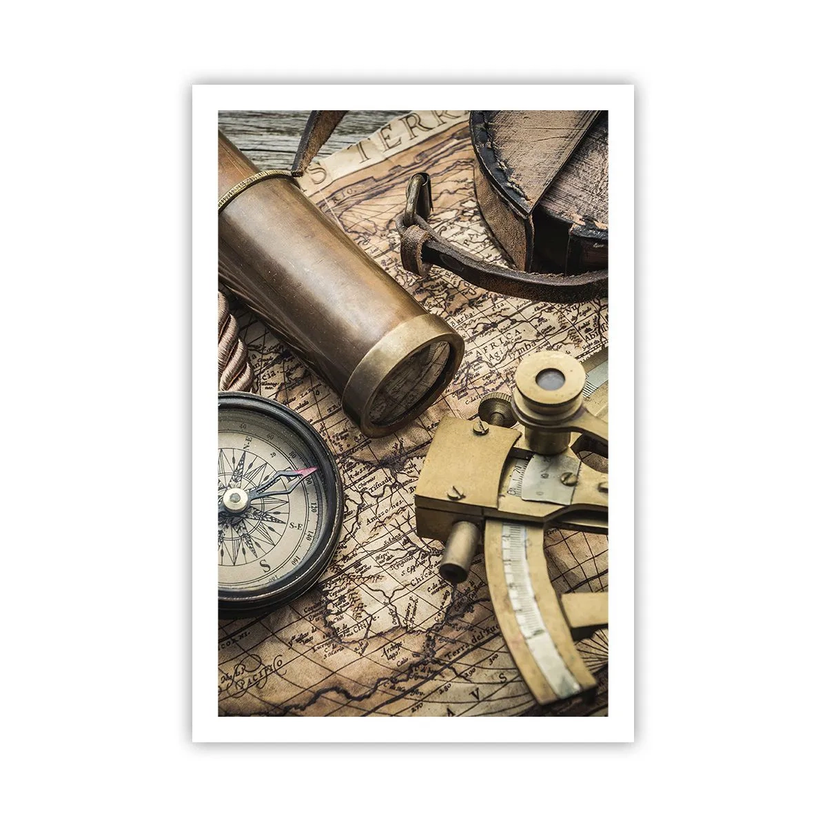 Poster - Setze Sie einen Kurs - 61x91 cm