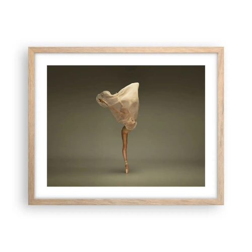 Poster in einem Rahmen aus heller Eiche - Es wird bald auffliegen - 50x40 cm