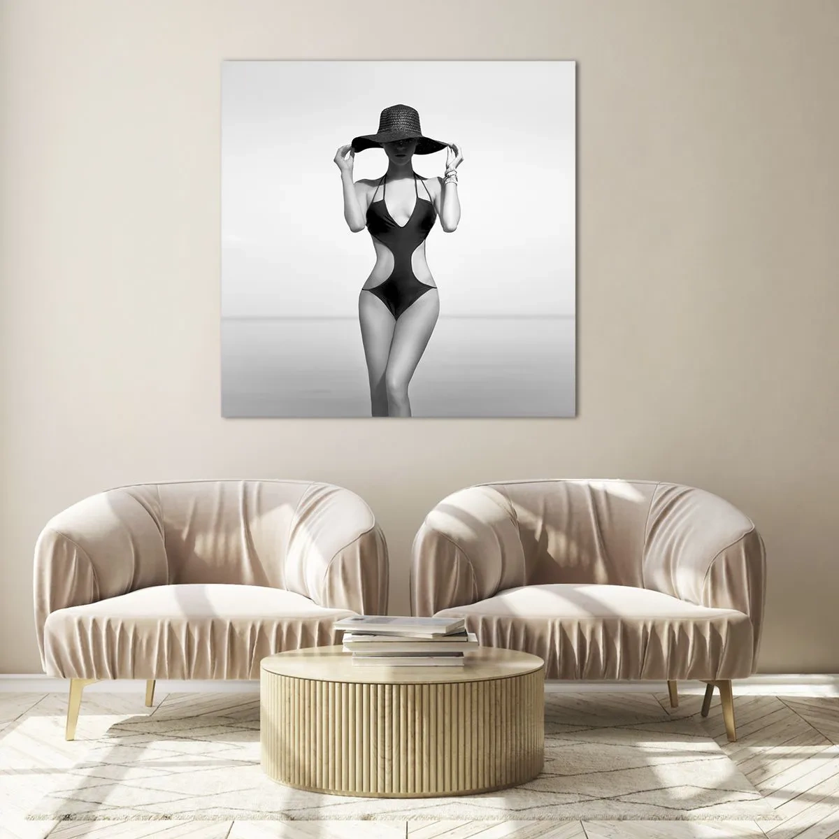 Glasbild - Bild auf glas - Mein Name ist: Eleganz - 30x30 cm