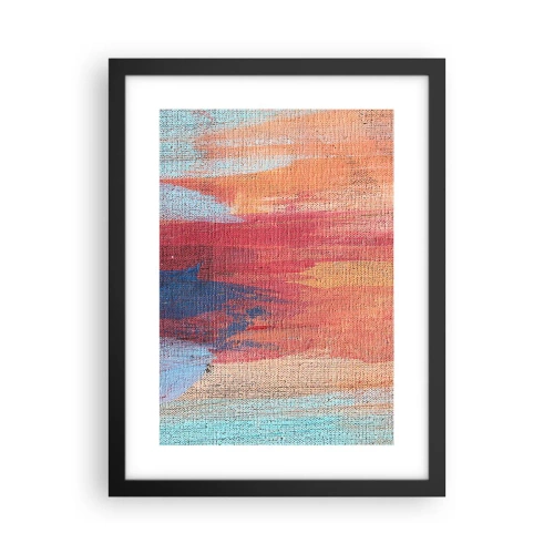 Poster in einem schwarzem Rahmen - Renne den Regenbogen hinunter - 30x40 cm