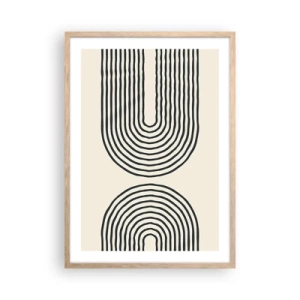 Poster in einem Rahmen aus heller Eiche - In einem Moment ... - 50x70 cm