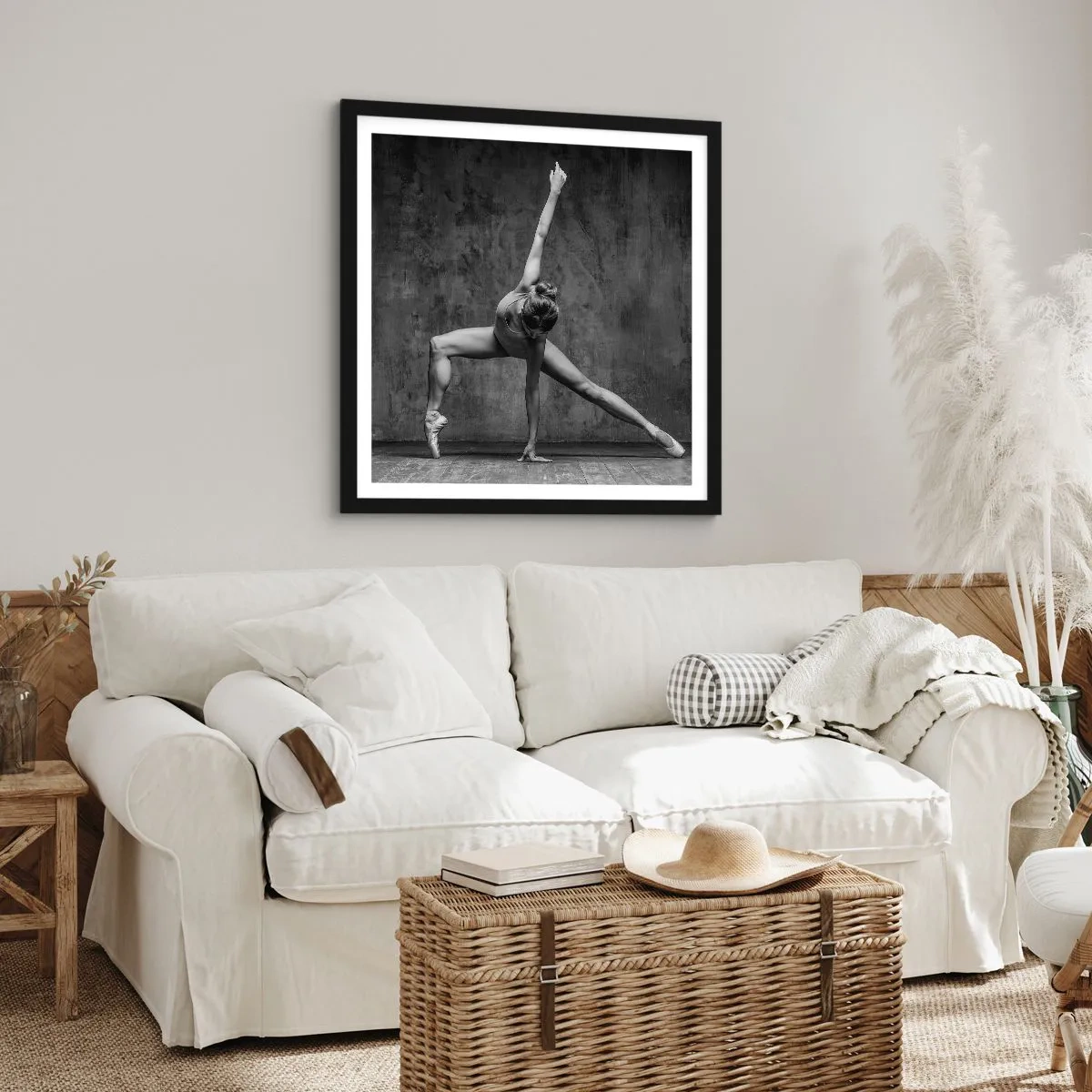 Poster in einem schwarzem Rahmen - Das Ideal des Gleichgewichts - 40x40 cm