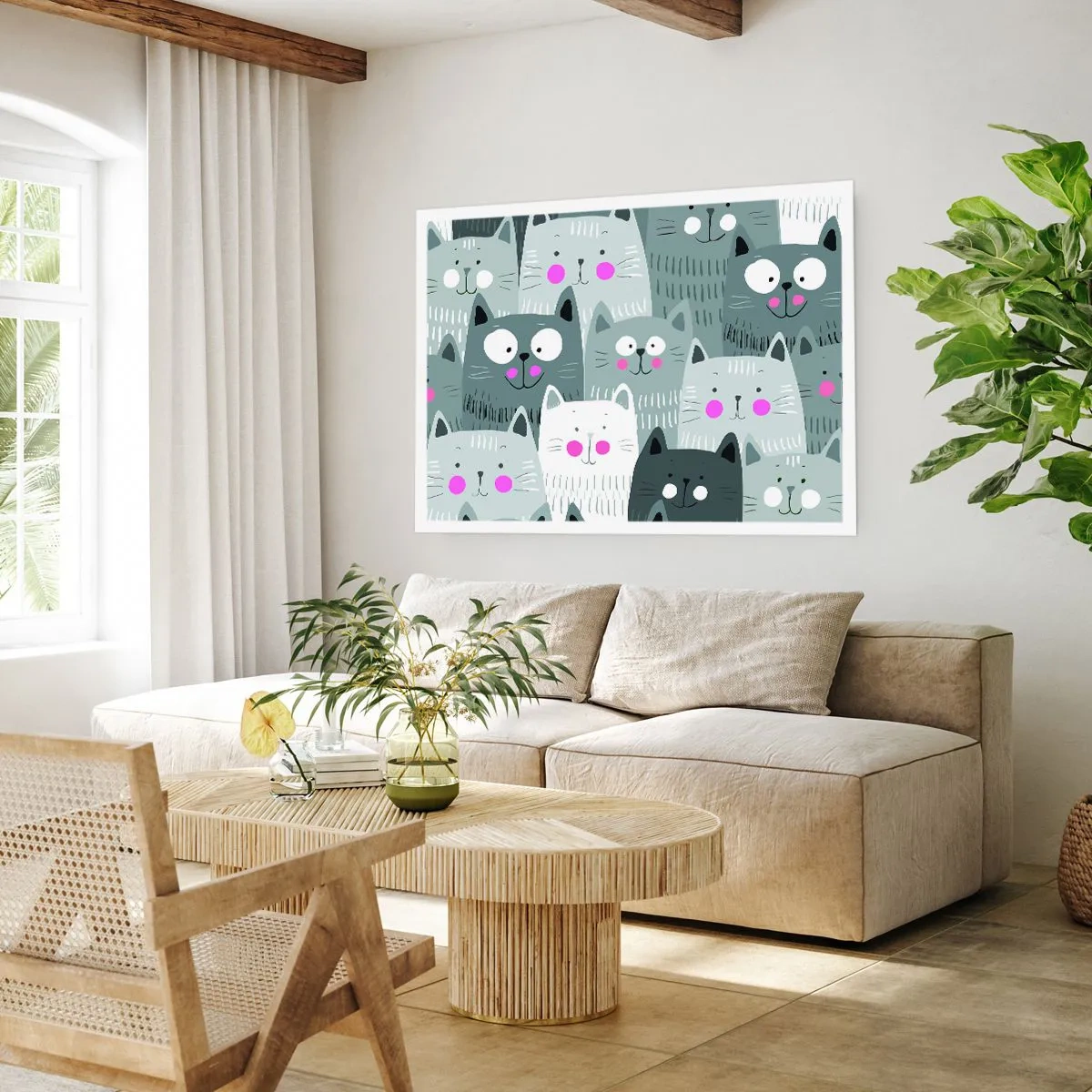 Poster - Katzenwelt - 91x61 cm