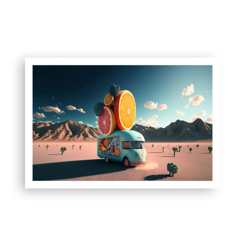 Poster - Geschmack von Urlaub - 91x61 cm