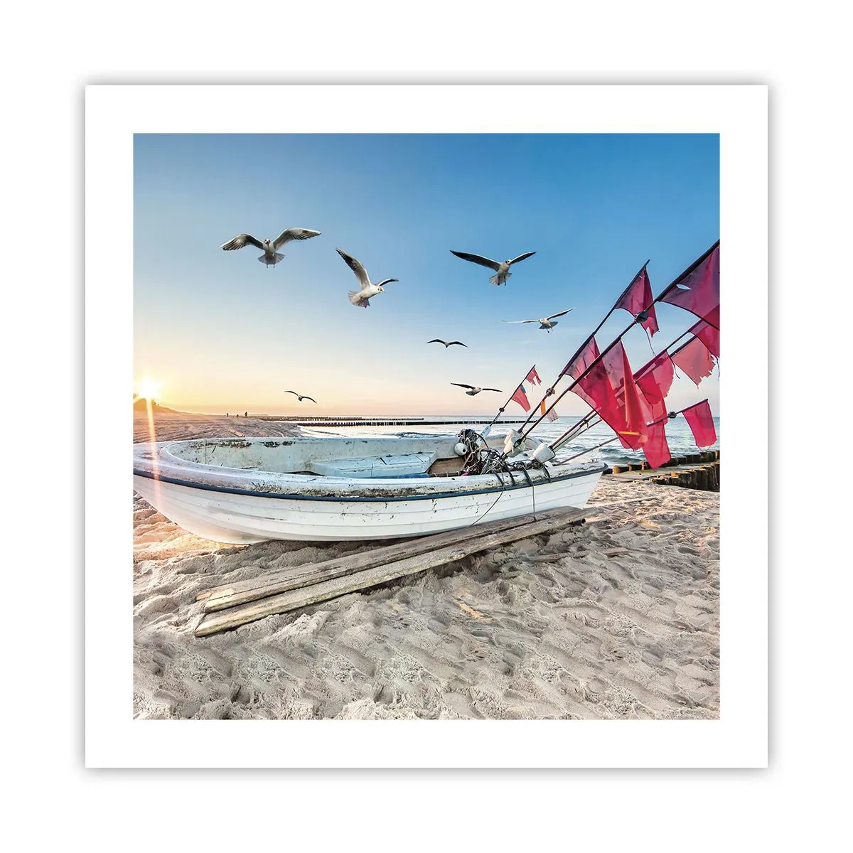 Poster - Wohlverdiente Ruhe - 50x50 cm