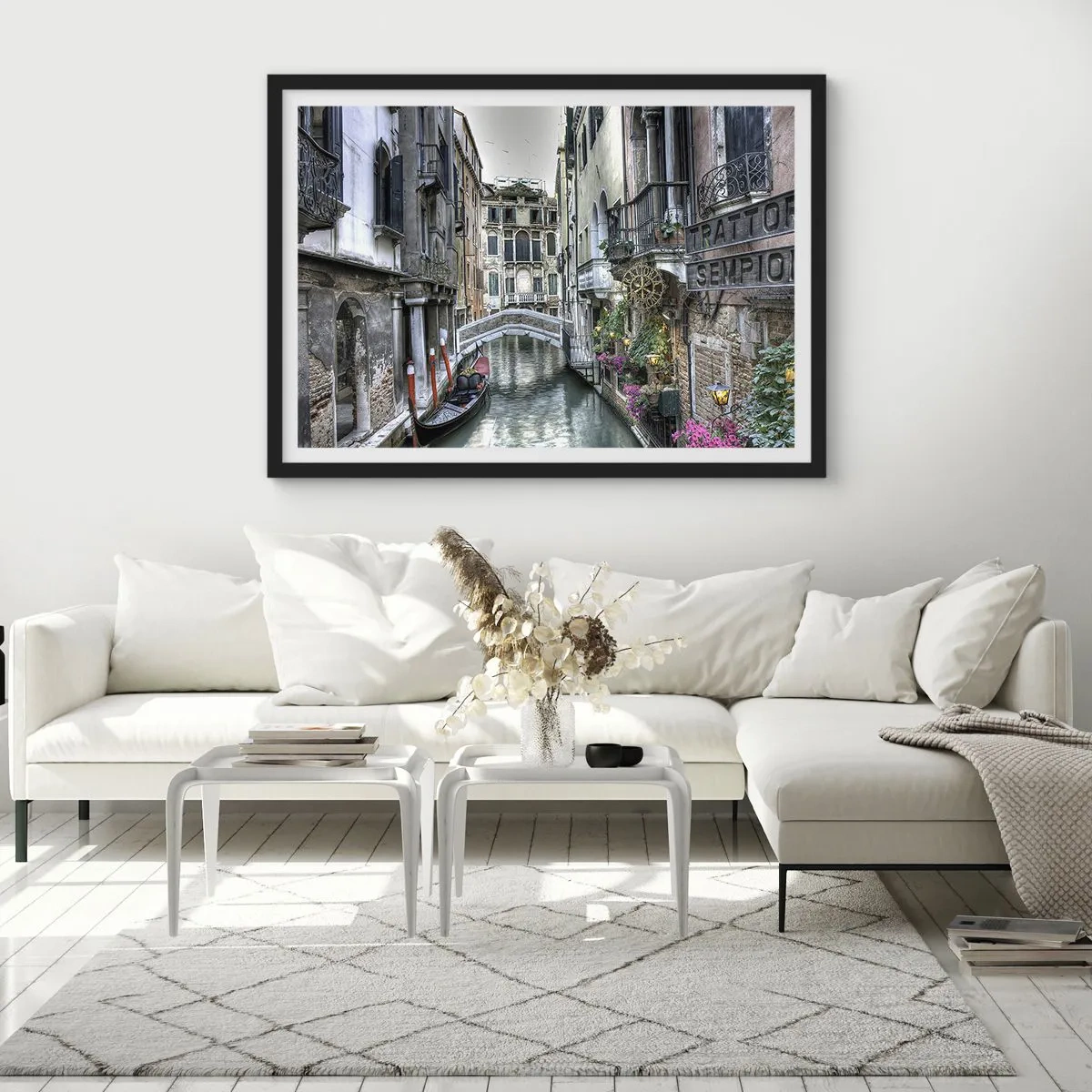Poster in einem schwarzem Rahmen - Seit Jahrhunderten in stiller Besinnung - 50x40 cm