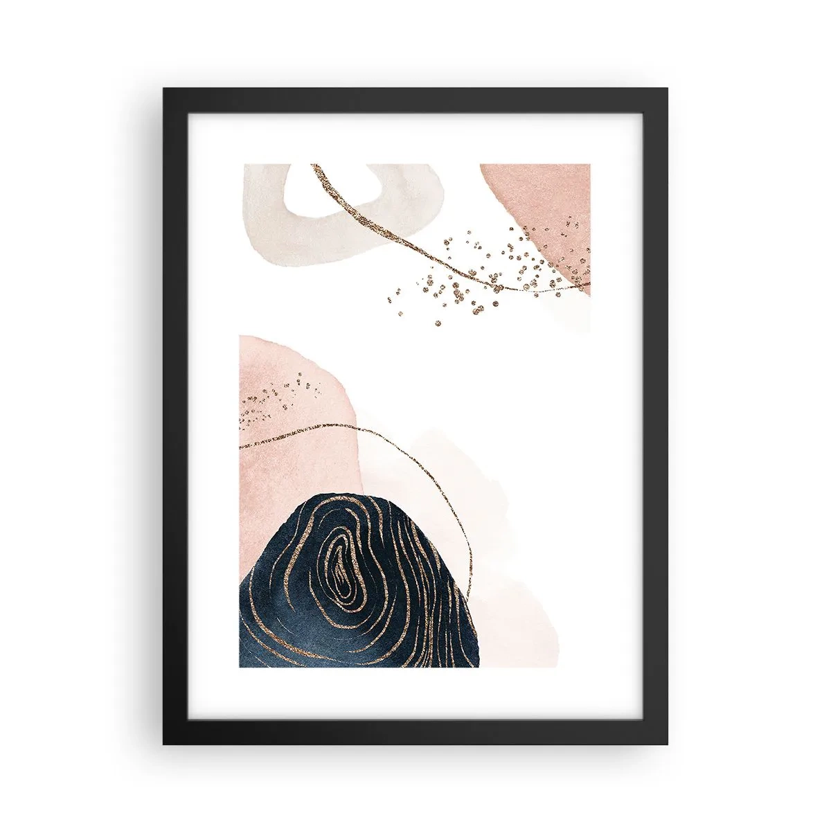 Poster in einem schwarzem Rahmen - Alles fließt - 30x40 cm