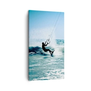 Bild auf Leinwand - Leinwandbild - Hinreißen lassen - 45x80 cm