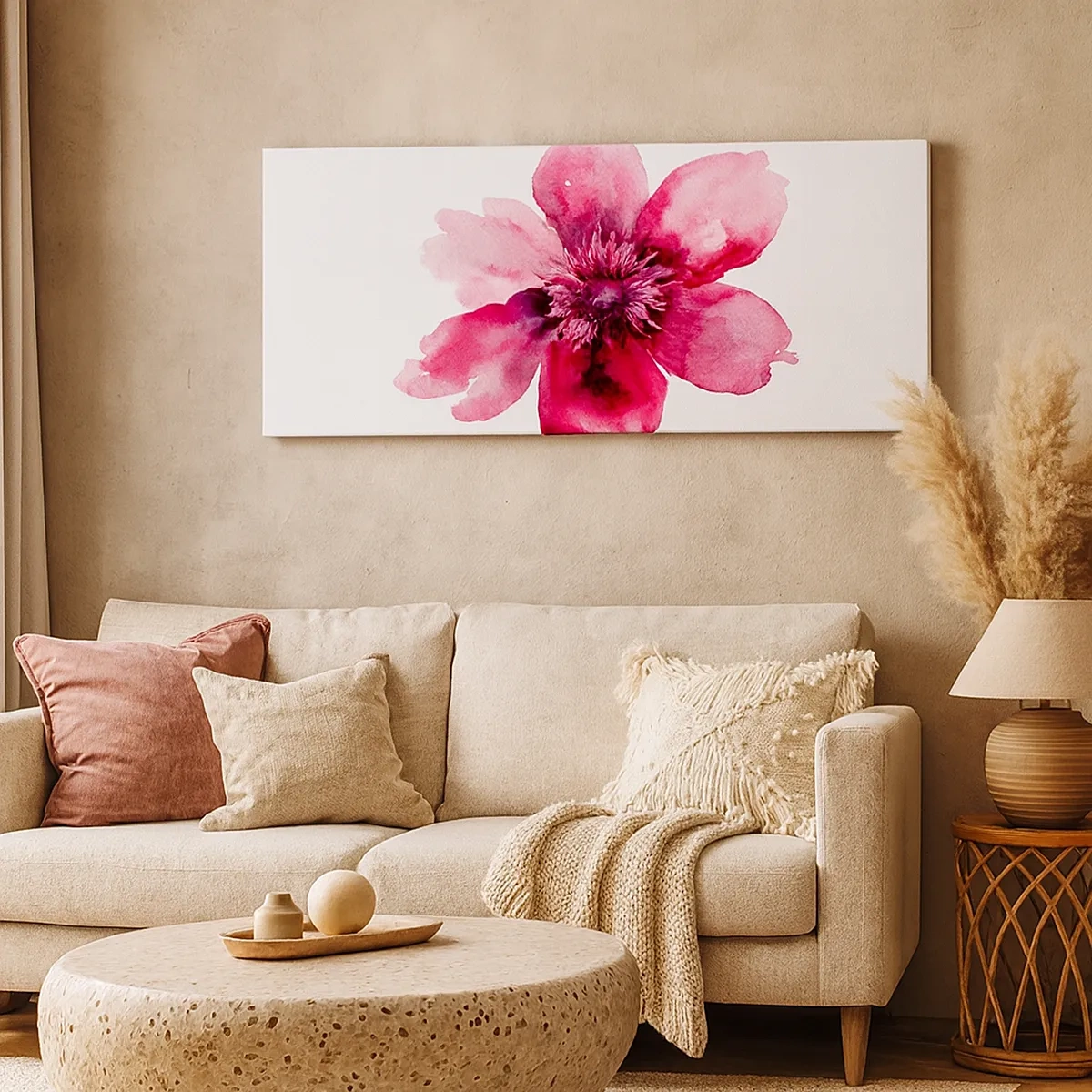 Bild auf Leinwand - Leinwandbild - Ein nach Karmin duftender Kuss - 30x30 cm