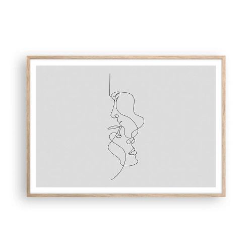 Poster in einem Rahmen aus heller Eiche - Die Hitze bitterer Begierden - 100x70 cm