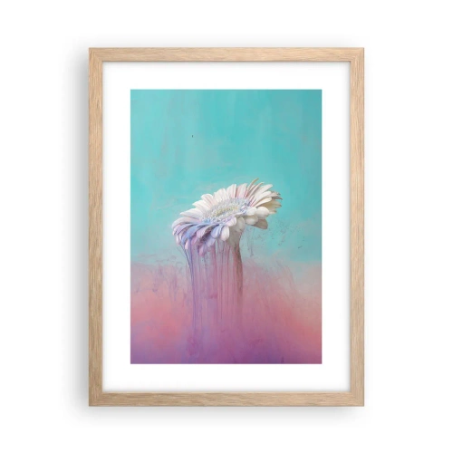 Poster in einem Rahmen aus heller Eiche - Blumenunterwelt - 30x40 cm