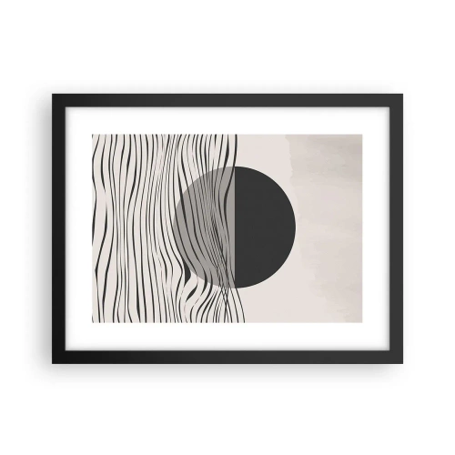 Poster in einem schwarzem Rahmen - Halbe Komposition - 40x30 cm