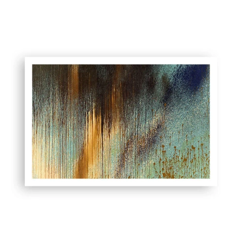 Poster - Eine nicht zufällige farbenfrohe Komposition - 91x61 cm