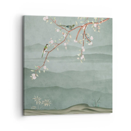 Bild auf Leinwand - Leinwandbild - Frühling, oh, du bist es - 70x70 cm