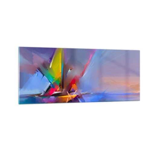 Glasbild - Bild auf glas - Propeller wie ein Vogel - 100x40 cm