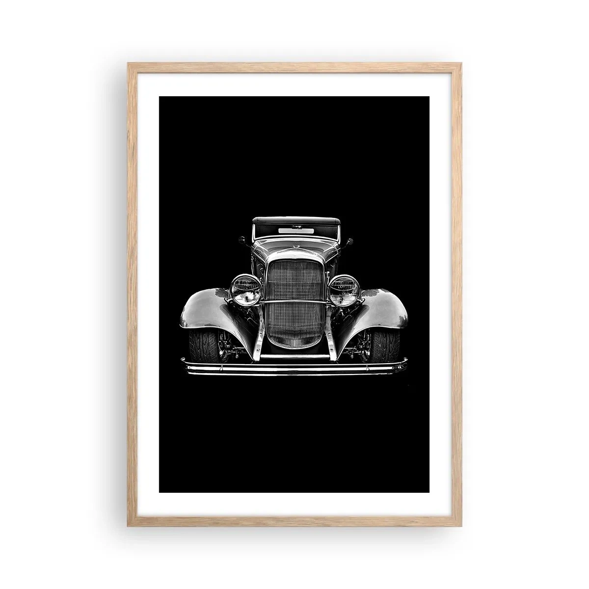 Poster in einem Rahmen aus heller Eiche - Wahrer Gentleman - 50x70 cm