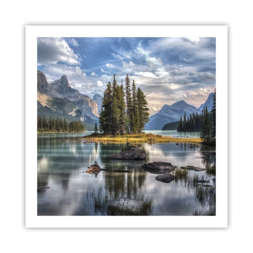 Poster - An dem tollen und sauberen Wasser ... - 60x60 cm