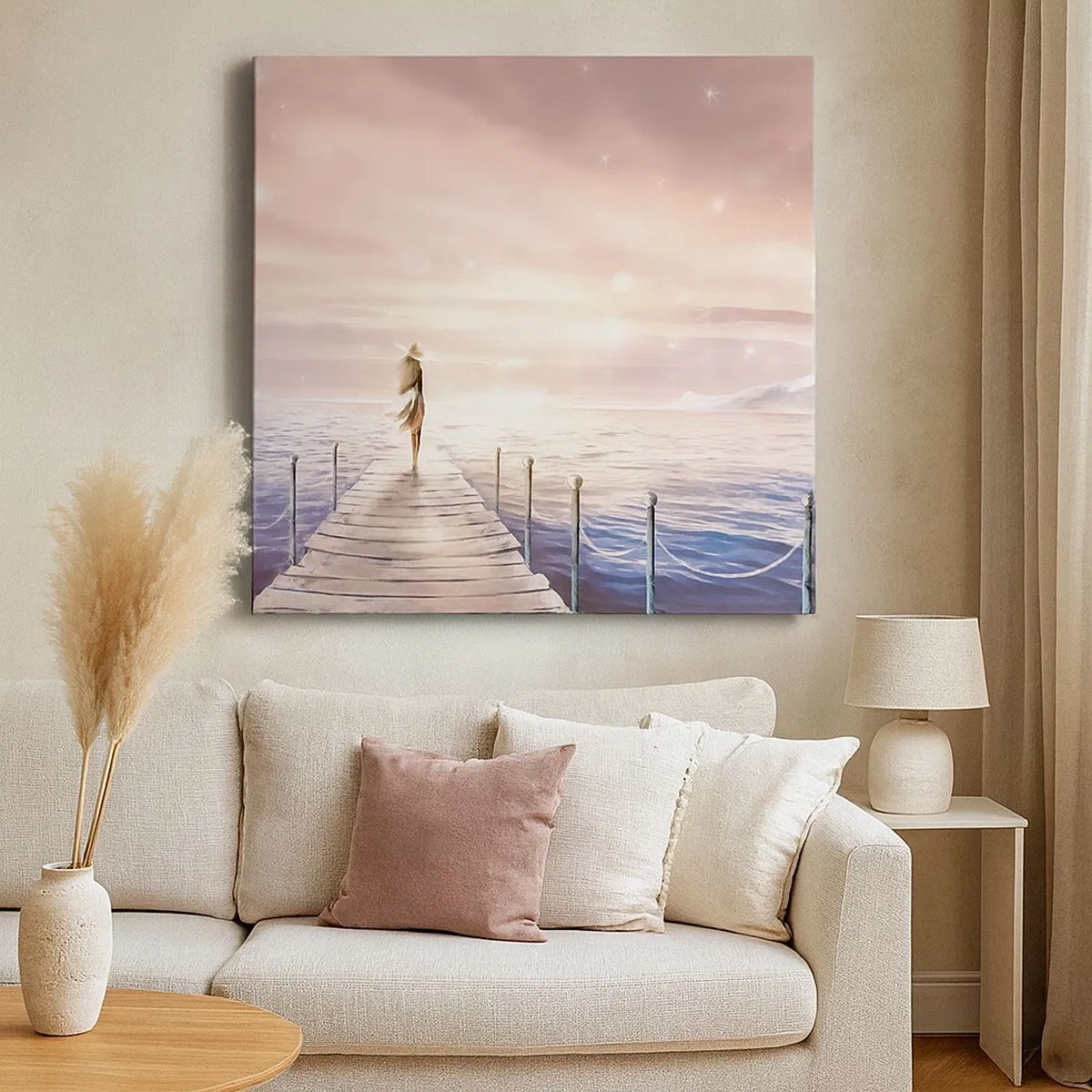 Bild auf Leinwand - Leinwandbild - Im Licht eines Traums - 30x30 cm