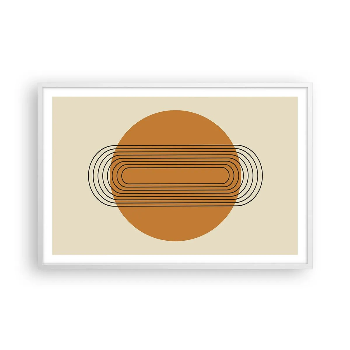 Poster in einem weißen Rahmen - Perfekter Plan - 91x61 cm