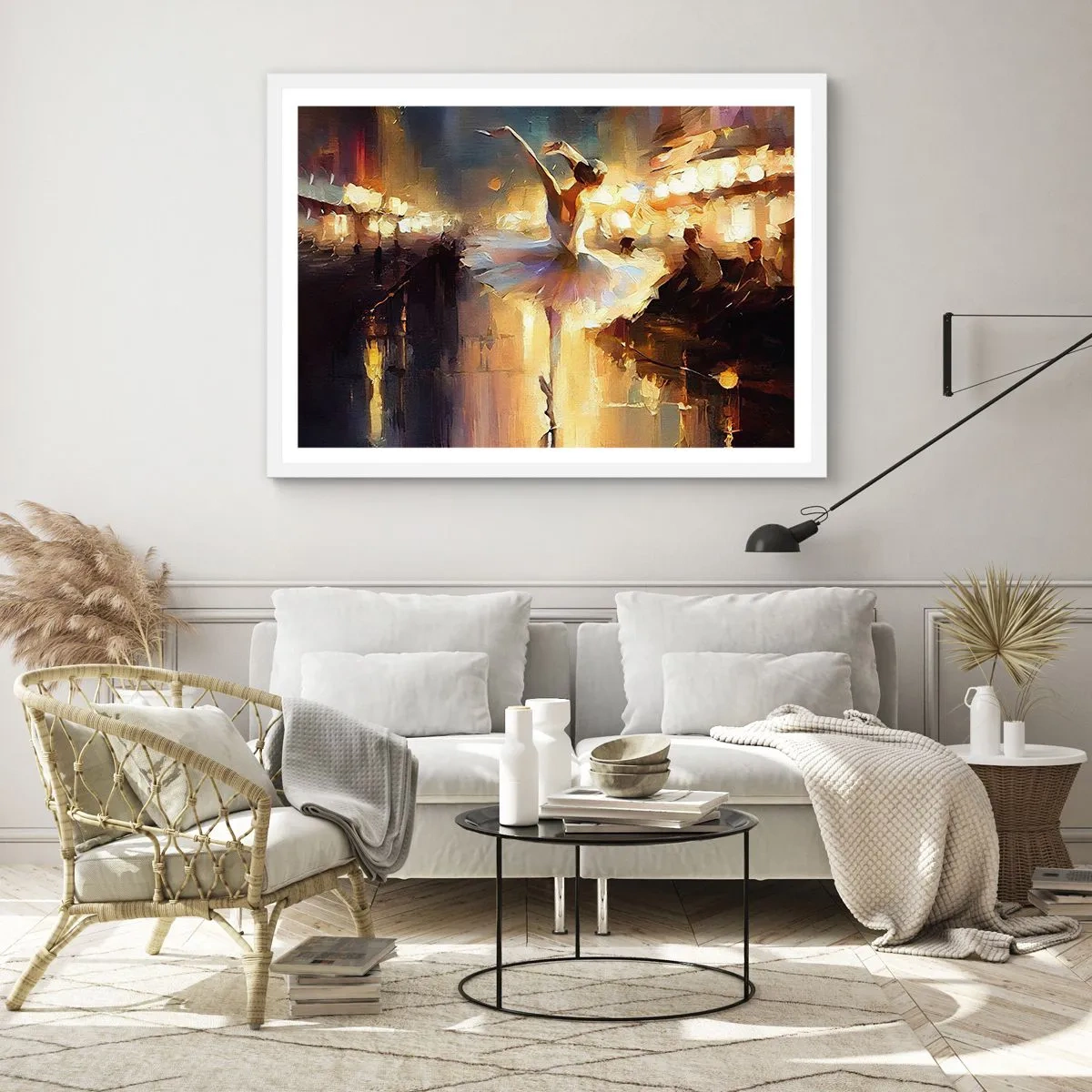 Poster in einem weißen Rahmen - Wunder auf der Straße - 100x70 cm