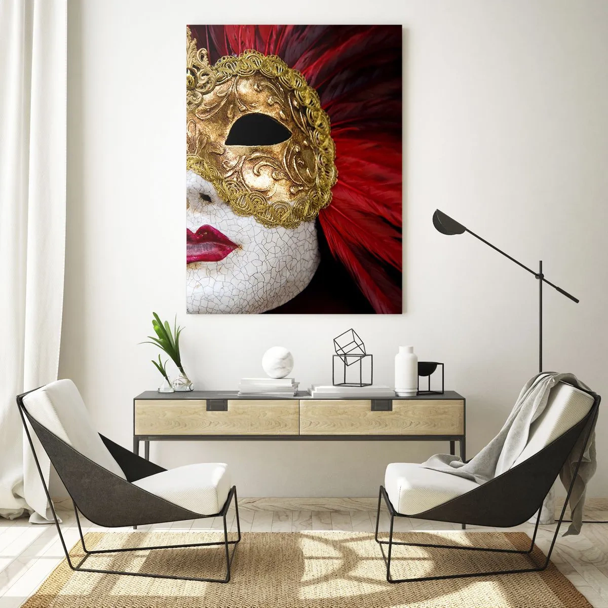 Glasbild - Bild auf glas - Das Versprechen eines Karnevalsabenteuers - 50x70 cm
