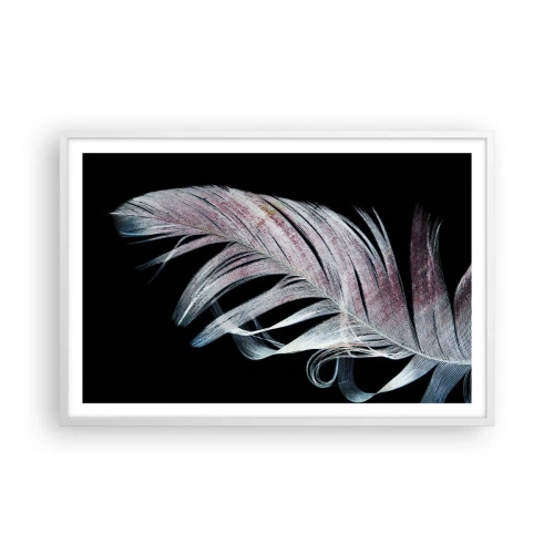 Poster in einem weißen Rahmen - Denke an Berührung - 91x61 cm