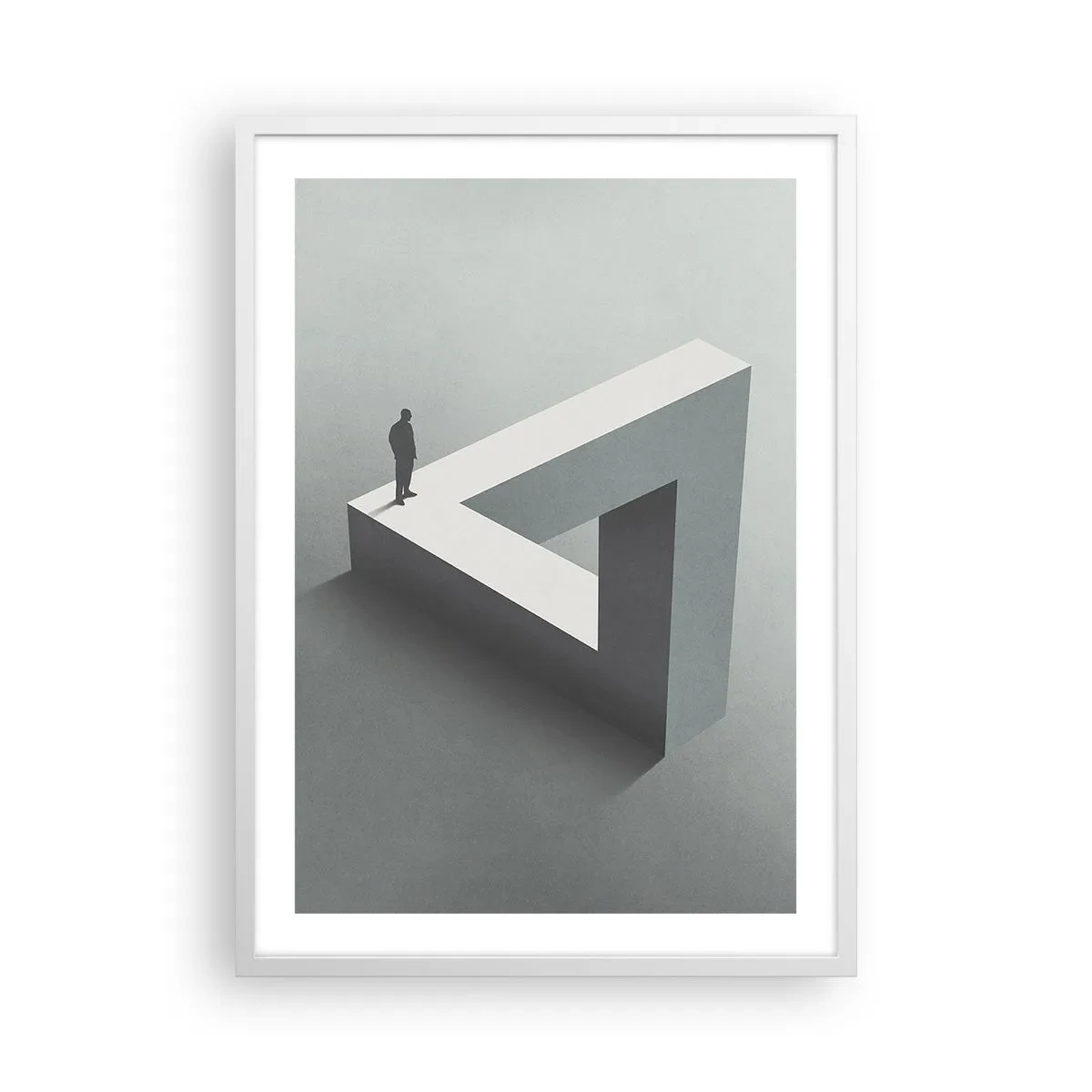 Poster in einem weißen Rahmen - Es ist also doch möglich - 50x70 cm