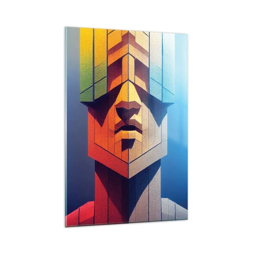 Glasbild - Bild auf glas - Ein Mann mit Prinzipien - 80x120 cm