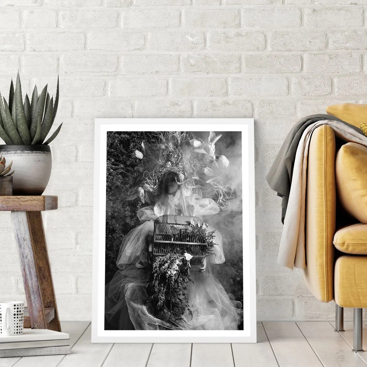Poster in einem weißen Rahmen - Mutter selbst - Natur - 50x70 cm