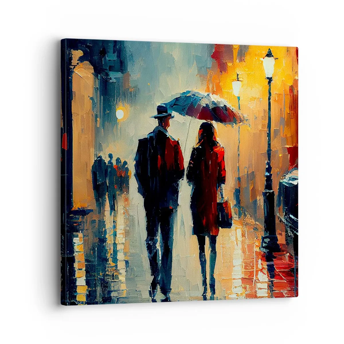 Bild auf Leinwand - Leinwandbild - Urbane Liebesgeschichte - 30x30 cm