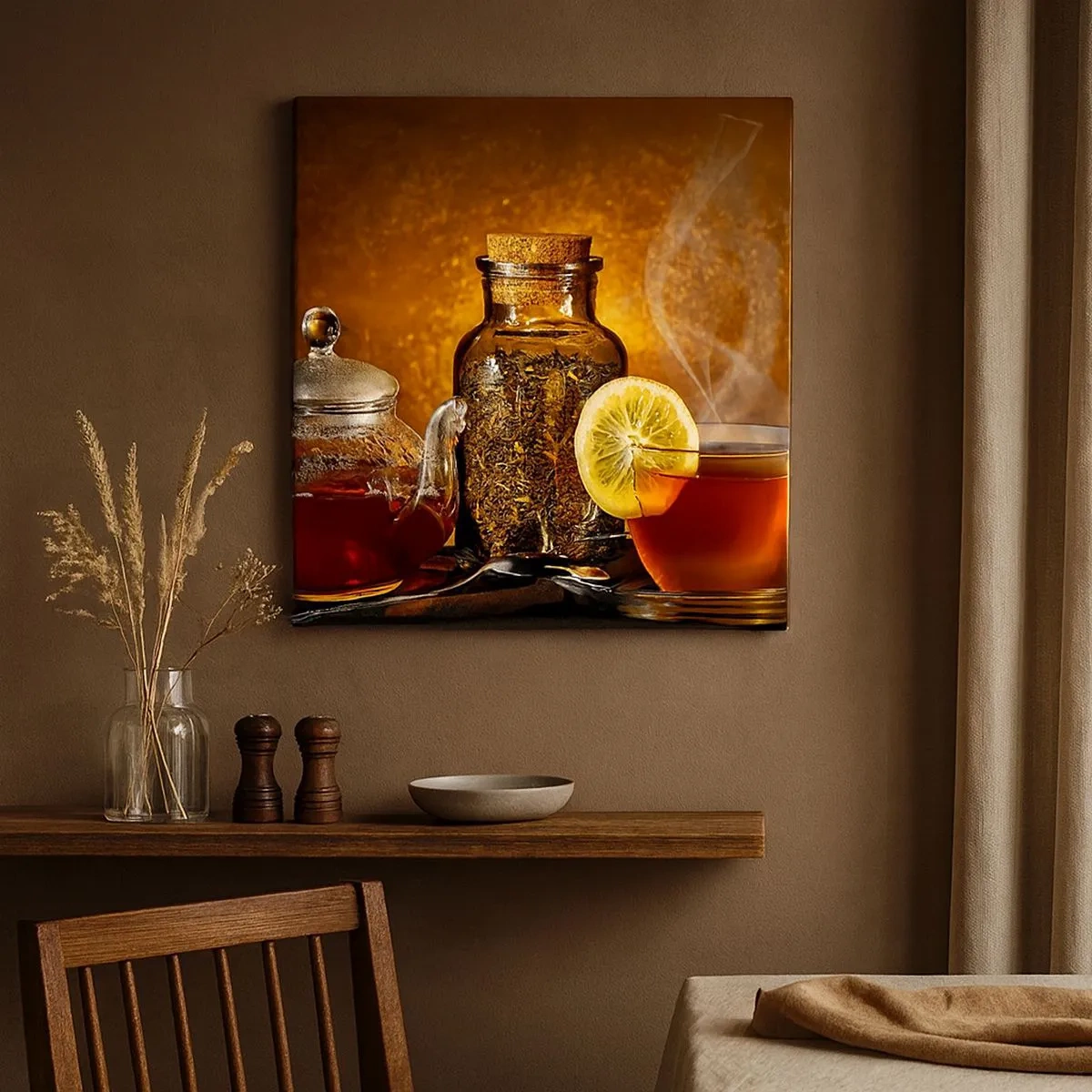 Bild auf Leinwand - Leinwandbild - Im Stil der niederländischen Meister - 30x30 cm