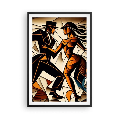 Poster in einem schwarzem Rahmen - Tanz der Passion und Leidenschaft - 61x91 cm