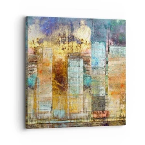 Bild auf Leinwand - Leinwandbild - Sonnige Metropole - 30x30 cm