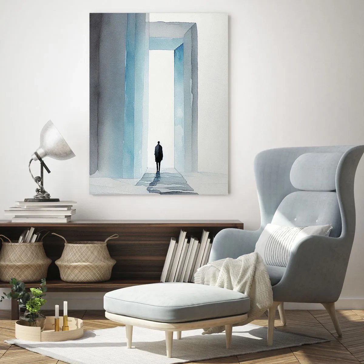Glasbild - Bild auf glas - Lebe ohne Grenzen - 80x120 cm