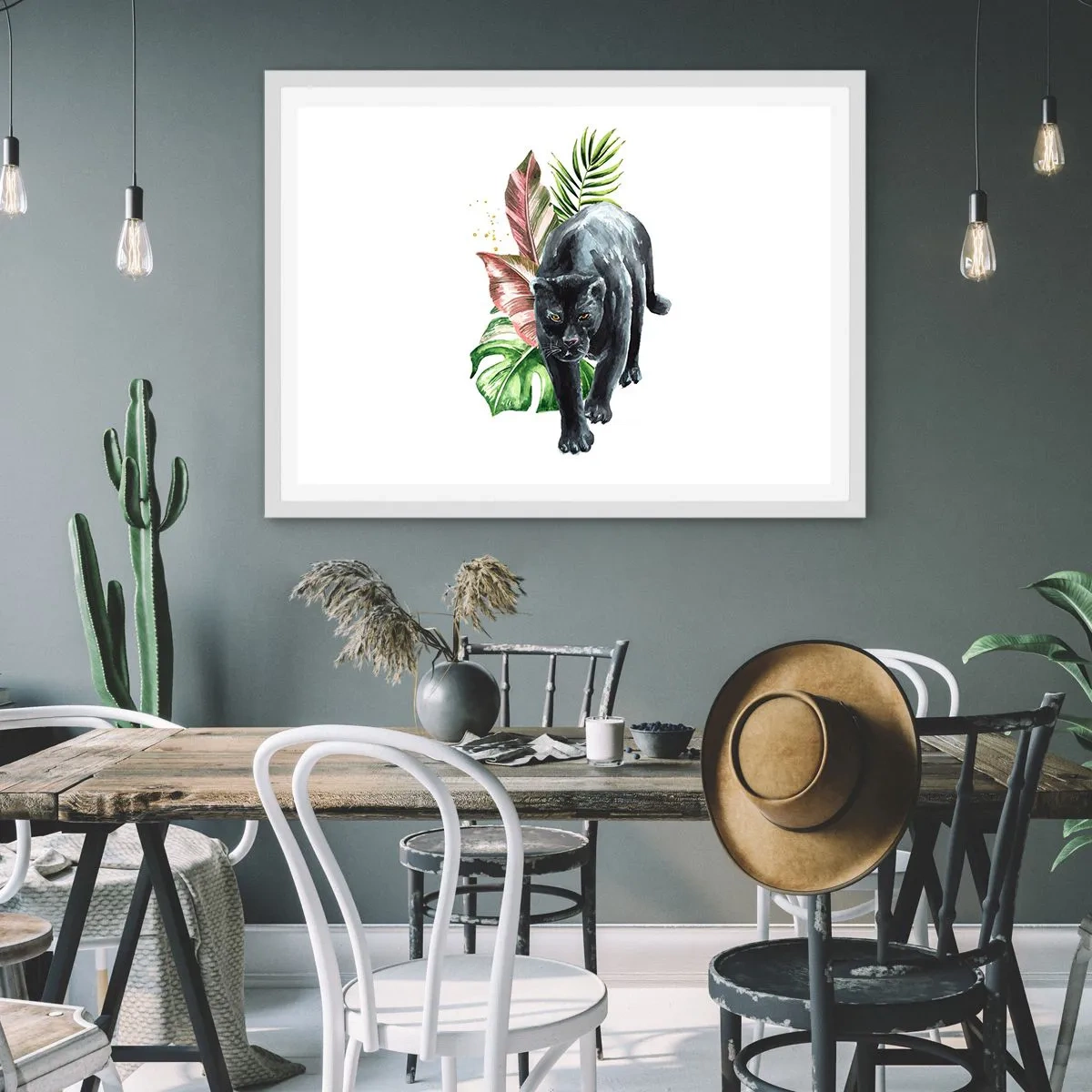 Poster in einem weißen Rahmen - Wildheit des Herzens - 100x70 cm