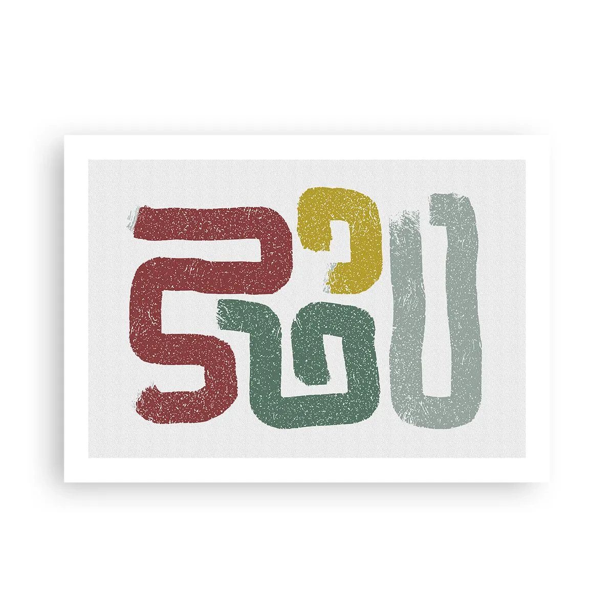 Poster - In einer unbekannten Sprache - 70x50 cm