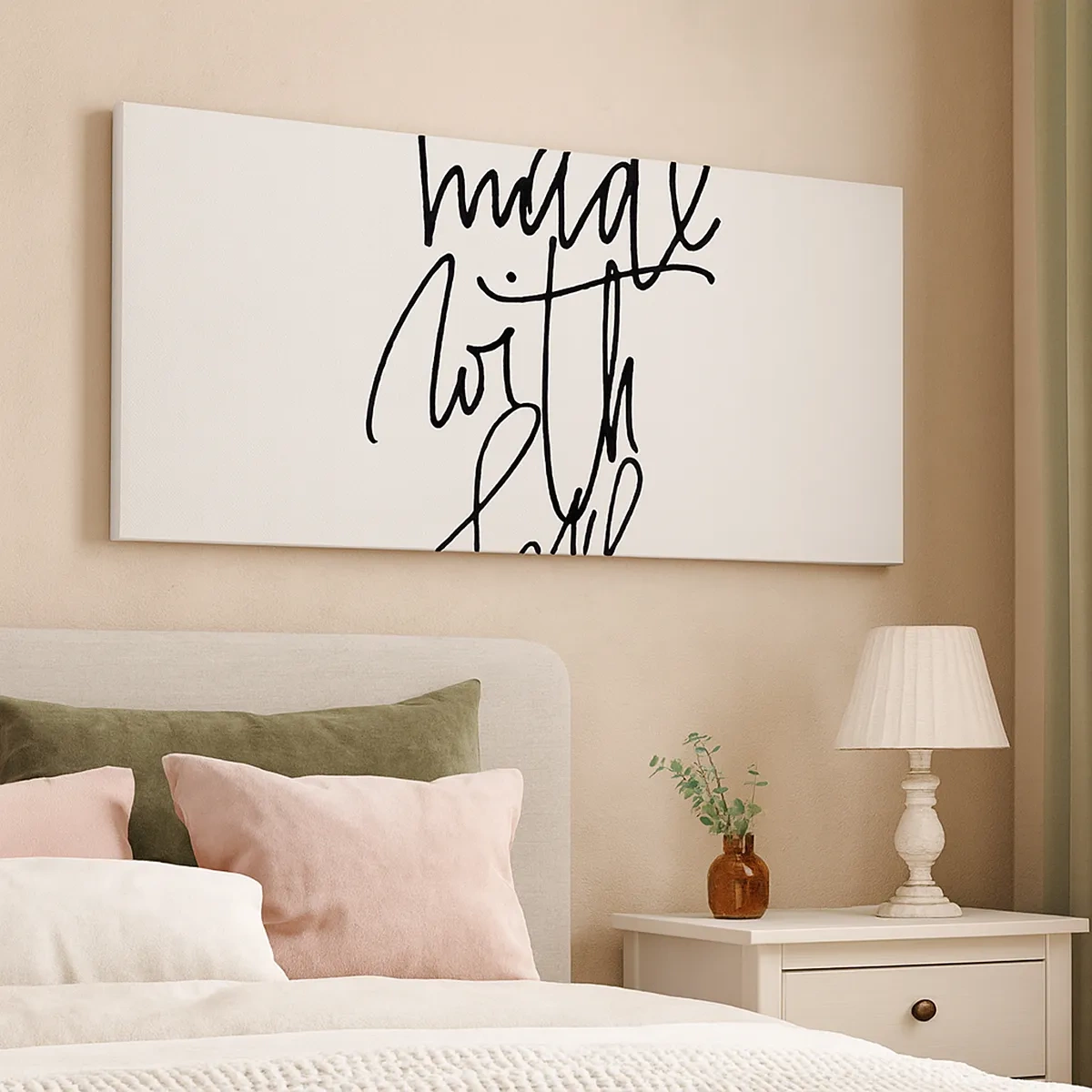 Bild auf Leinwand - Leinwandbild - Die beste Marke - 30x30 cm