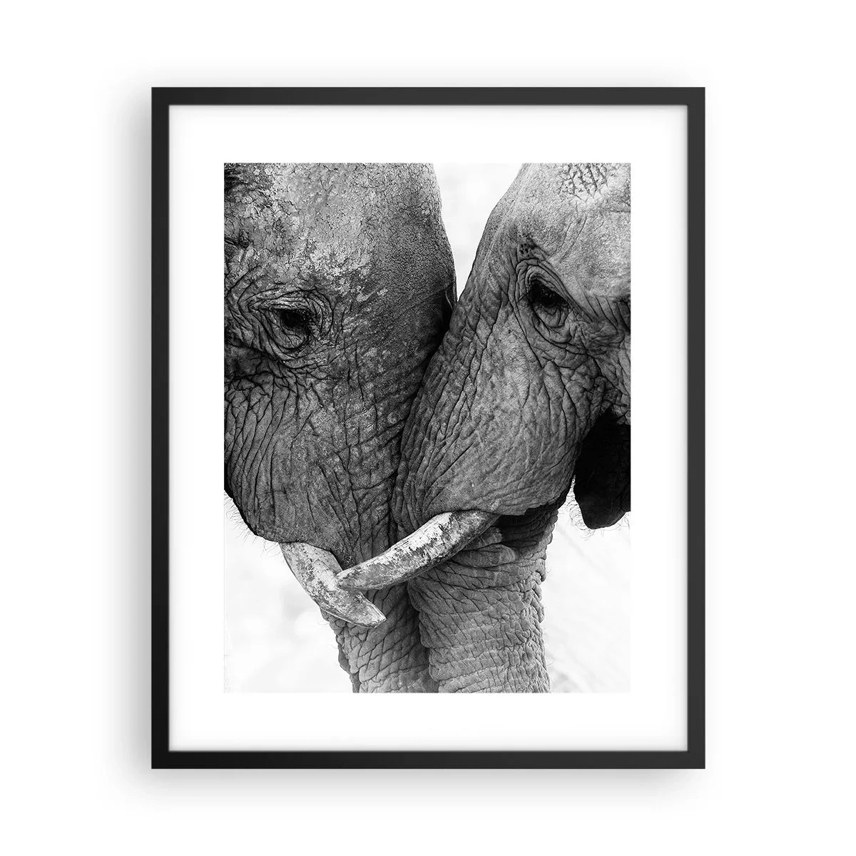 Poster in einem schwarzem Rahmen - Herzliches Geständnis - 40x50 cm