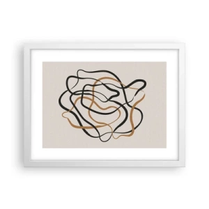 Poster in einem weißen Rahmen - Alles ging schief - 40x30 cm