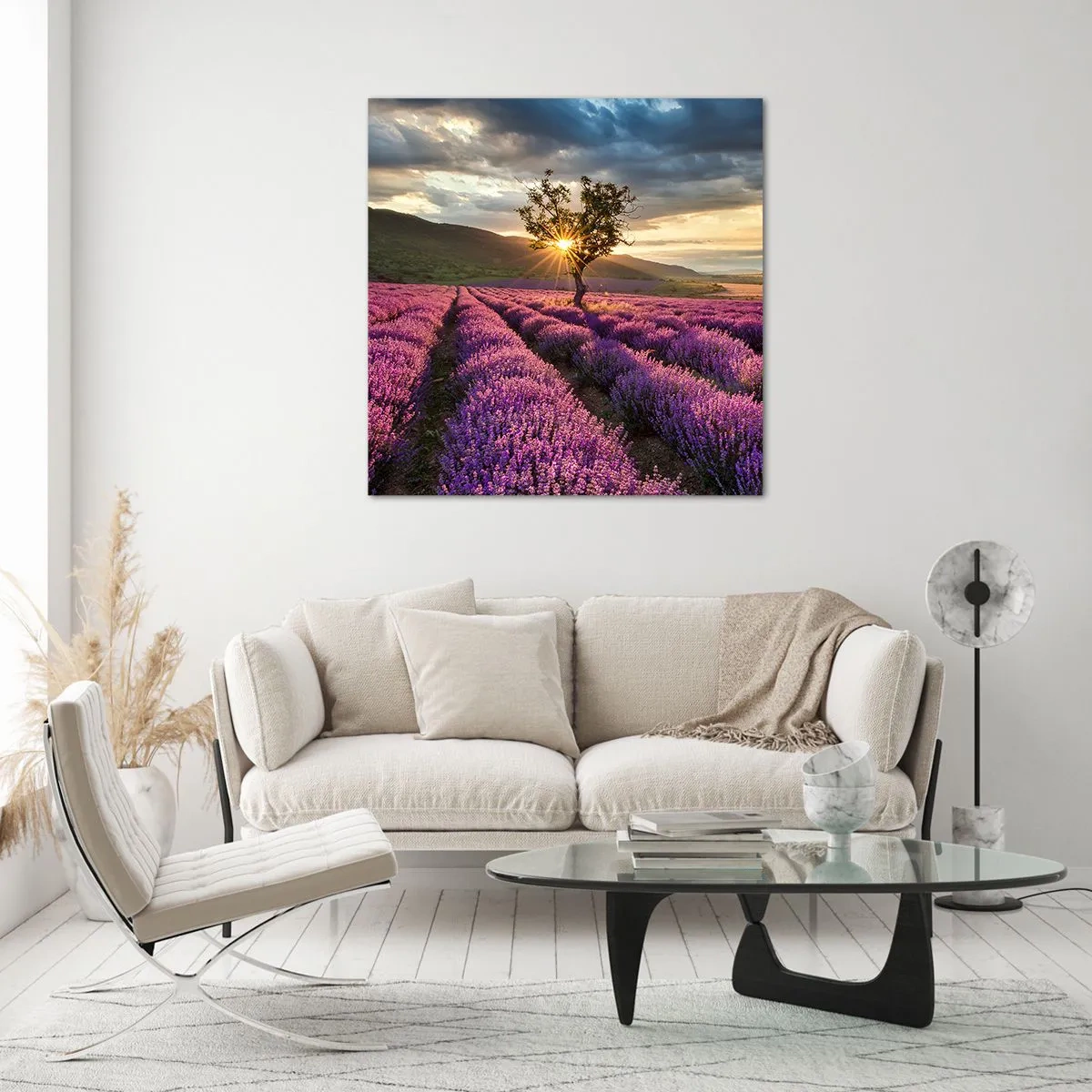 Glasbild - Bild auf glas - Fliederfarbenes Aroma - 40x40 cm