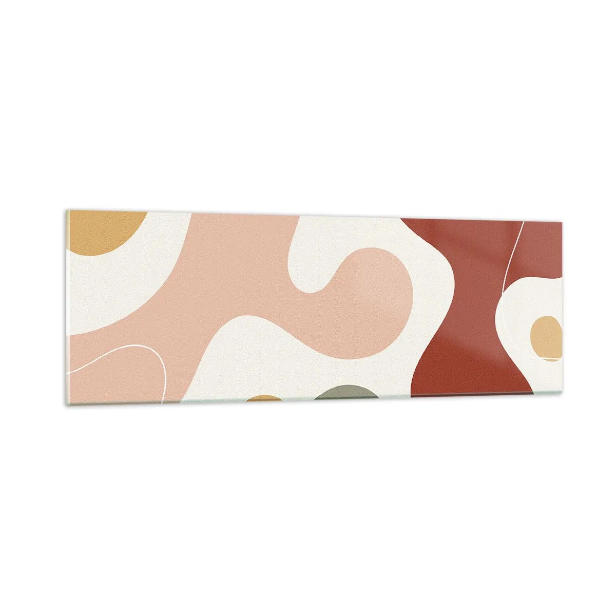 Glasbild - Bild auf glas - Kringel oder Schnörkel? - 90x30 cm