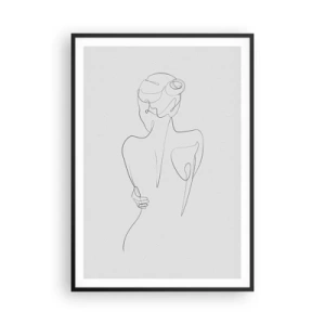 Poster in einem schwarzem Rahmen - Körpermusik - 70x100 cm