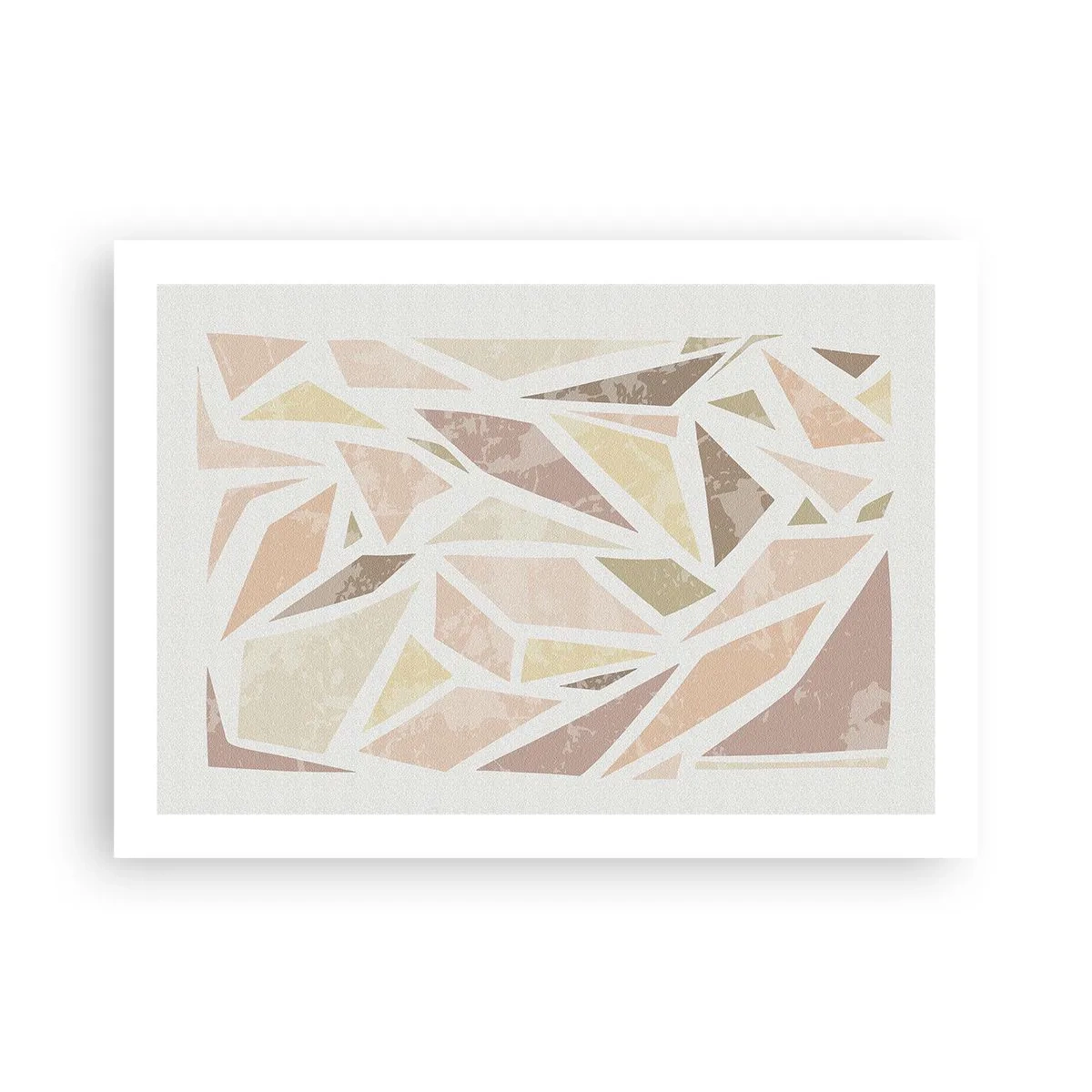 Poster - Buntglas-Komposition - 70x50 cm