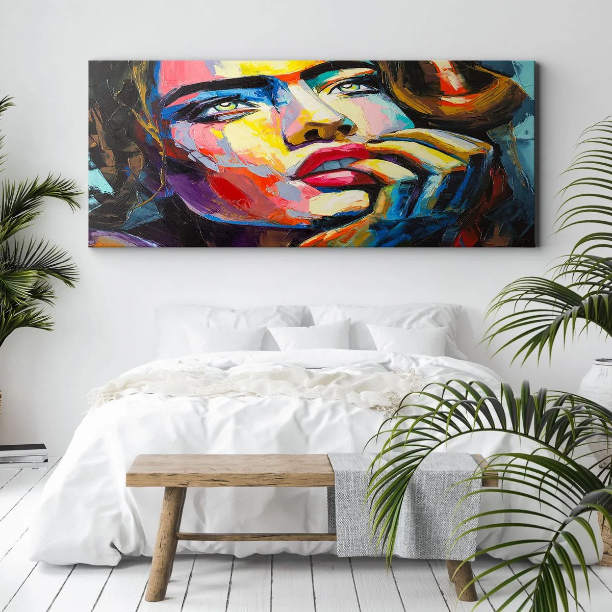 Bild auf Leinwand - Leinwandbild - Träume fliegen am Himmel wie Vögel - 100x40 cm