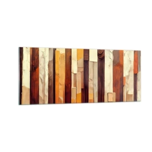 Glasbild - Bild auf glas - Hymne der Waldbäume - 100x40 cm
